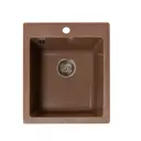 Врезная мойка Granalliance GA-24 41.70x49.20 глубина 19 см литьевой мрамор цвет терракот