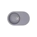 Врезная мойка Glanz J-011 72x45.50 глубина 18.50 см литьевой мрамор цвет темно-серый