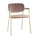 Стул кухонный Стул груп Кэрол 78x57x48 см велюр цвет синий FDC9005 Pink FUT-17
