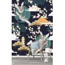 Фотообои флизелиновые Bartonwall 200x270 см Животные Япония Птицы