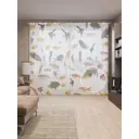 Тюль на шторной ленте Аквариумные рыбки 310х265 см рисунок природный цвет оранжевый