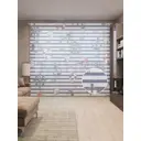 Тюль на шторной ленте Морской сюжет 310х265 см рисунок природный цвет оранжевый