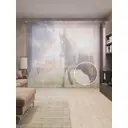 Тюль на шторной ленте Поднебесный конь 310х265 см цвет коричневый