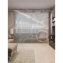 Тюль на шторной ленте Мостовые фонари 310х265 см рисунок природный цвет оранжевый