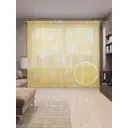 Тюль на шторной ленте Долина одуванчиков 310х265 см рисунок растительный цвет желтый