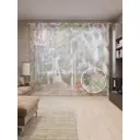 Тюль на шторной ленте Андалузская Кордоба 310х265 см рисунок природный цвет белый