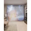 Тюль на шторной ленте Космические исследования 310х265 см цвет синий