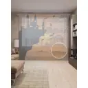 Тюль на шторной ленте Замок Дракулы 310х265 см рисунок природный цвет оранжевый