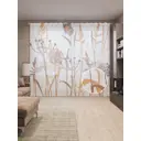 Тюль на шторной ленте Бабочка в дикой траве 310х265 см рисунок растительный цвет коричневый