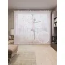 Тюль на шторной ленте Балерина 310х265 см цвет розовый