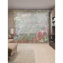 Тюль на шторной ленте Урожай яблок 310х265 см рисунок растительный цвет зеленый