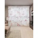 Тюль на шторной ленте Будни фламинго 310х265 см цвет розовый