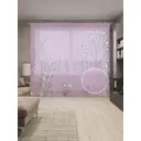 Тюль на шторной ленте Полевые растения-1 310х265 см рисунок растительный цвет фиолетовый