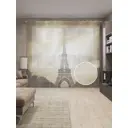 Тюль на шторной ленте Творение Эйфеля 310х265 см цвет коричневый