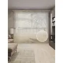 Тюль на шторной ленте Уходящий пароход 310х265 см рисунок природный цвет коричневый