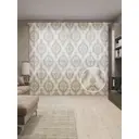 Тюль на шторной ленте Сезонные щиты 310х265 см рисунок вензель цвет коричневый