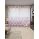 Тюль на шторной ленте Королевский градиент-1 310х265 см цвет розовый