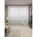 Тюль на шторной ленте Узор с градиентом-6 310х265 см цвет светло-розовый