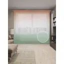 Тюль на шторной ленте Поверхность с градиентом-1 310х265 см цвет розовый