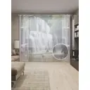 Тюль на шторной ленте Водопадное окно-1 310х265 см рисунок природный цвет коричневый