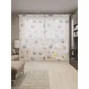 Тюль на шторной ленте Вкус японии 310х265 см цвет розовый