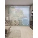 Тюль на шторной ленте Вилла на обрыве 310х265 см цвет коричневый