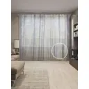 Тюль на шторной ленте Лесное спасение 310х265 см рисунок природный цвет коричневый