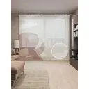 Тюль на шторной ленте Мишка с шариком 310х265 см цвет коричневый