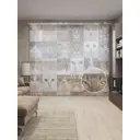 Тюль на шторной ленте Кошачьи лица 310х265 см цвет коричневый