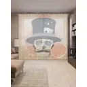 Тюль на шторной ленте Смертельные фокусы 310х265 см цвет персиковый