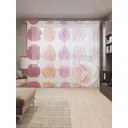 Тюль на шторной ленте Выбор роз 310х265 см рисунок растительный цвет фиолетовый