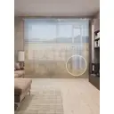 Тюль на шторной ленте Дверь в никуда 310х265 см рисунок природный цвет коричневый