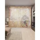 Тюль на шторной ленте Опытный координатор 310х265 см цвет коричневый