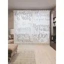 Тюль на шторной ленте Счастье рядом 310х265 см цвет черный