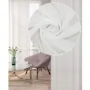 Тюль на шторной ленте Органза Сатин 500x250 см цвет белый