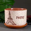 Горшок цветочный 7812786 Simaland 15 см 3 л керамика бежевый