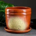 Горшок цветочный 7818751 Simaland 15 см 4 л керамика коричневый