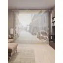 Тюль на шторной ленте Дорога к шерифу 310х265 см рисунок природный цвет коричневый