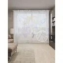 Тюль на шторной ленте Сказочные феи 310х265 см цвет розовый