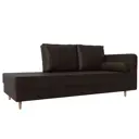 Кушетка Лига Диванов Прайм 100893 212x87x81 см экокожа цвет коричневый