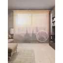 Тюль на шторной ленте Буддийский храм в Багане на закате 310х265 см цвет оранжевый