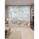 Тюль на шторной ленте Коллекция с моря 310х265 см рисунок природный цвет красный