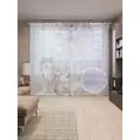 Тюль на шторной ленте Волчья луна 310х265 см цвет фиолетовый