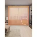 Тюль на шторной ленте Геометрические узоры-3 310х265 см рисунок вензель цвет оранжевый