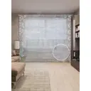 Тюль на шторной ленте Дивная рамка 310х265 см рисунок растительный цвет коричневый