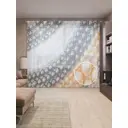 Тюль на шторной ленте Жемчужный парад 310х265 см цвет белый