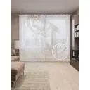 Тюль на шторной ленте Волшебный музыкант 310х265 см цвет коричневый