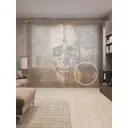 Тюль на шторной ленте Раскопанные останки 310х265 см цвет коричневый