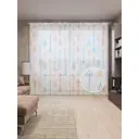 Тюль на шторной ленте Сказочные стрелы 310х265 см рисунок вензель цвет розовый