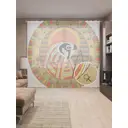 Тюль на шторной ленте Мудрый Ра 310х265 см цвет оранжевый